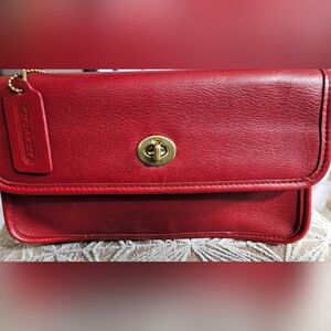 Coach Red Leather Bag vintage
